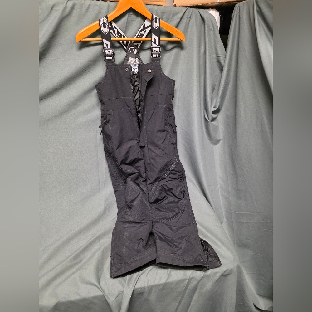 Castle X Youth Black Phase Bibs- Waterproof & Made of Thinsulate Insulation